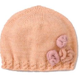 Tricoter bonnets enfants : bonnet fillette aiguilles