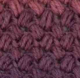 Points du tricot au crochet : point puff