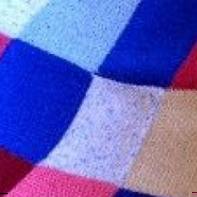 Modèles gratuits de couvertures au tricot : patchwork