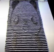 tricoter une écharpe à motif jacquard panda