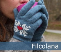 tricoter des gants jacquard motif flocon de neige