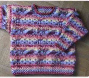 tricoter un pull jacquard fair isle enfant