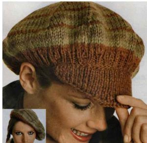 Accessoires Casquettes Chapeaux en tricot Grace Chapeau en tricot motif abstrait style d\u00e9contract\u00e9 